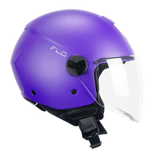[167A-ALA-16 A0] Casco Jet CGM 167A FLO Mono Violeta Mate Larga (XXS)