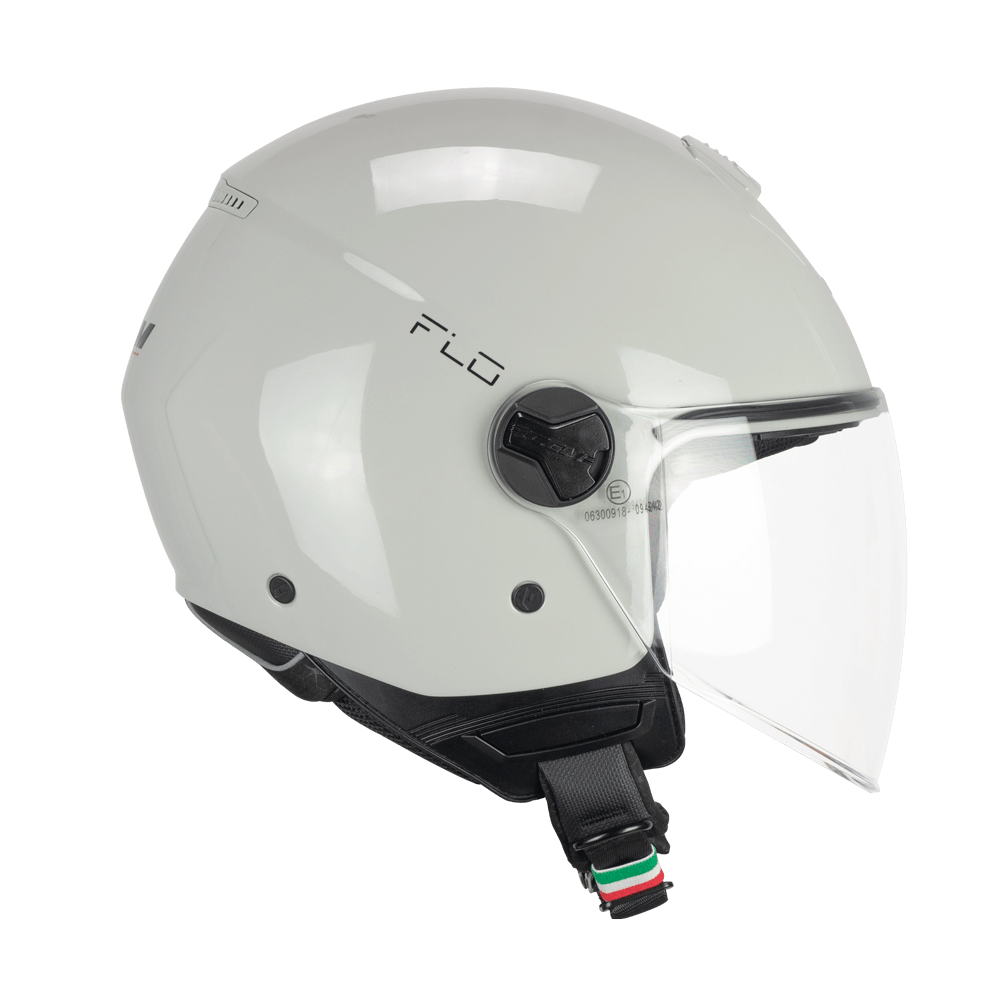 Casco Jet CGM 167A FLO Mono Gris Perla Larga