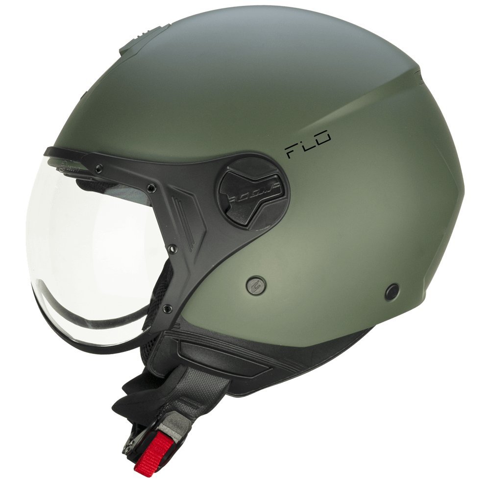 [167A-ASA-07 A0] Casco Jet CGM 167A FLO Mono Verde Mate Perfilada (XXS)
