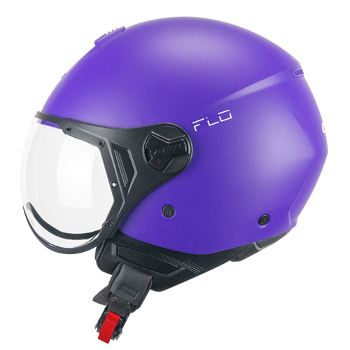 [167A-ASA-16 A0] Casco Jet CGM 167A FLO Mono Violeta Mate Perfilada (XXS)
