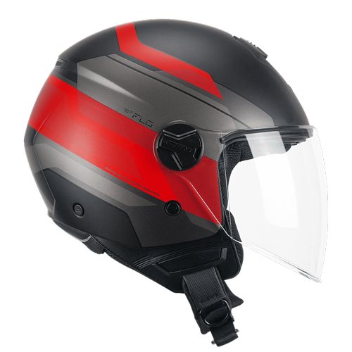 Casco CGM 167K Flo City Negro Rojo Mate Largo