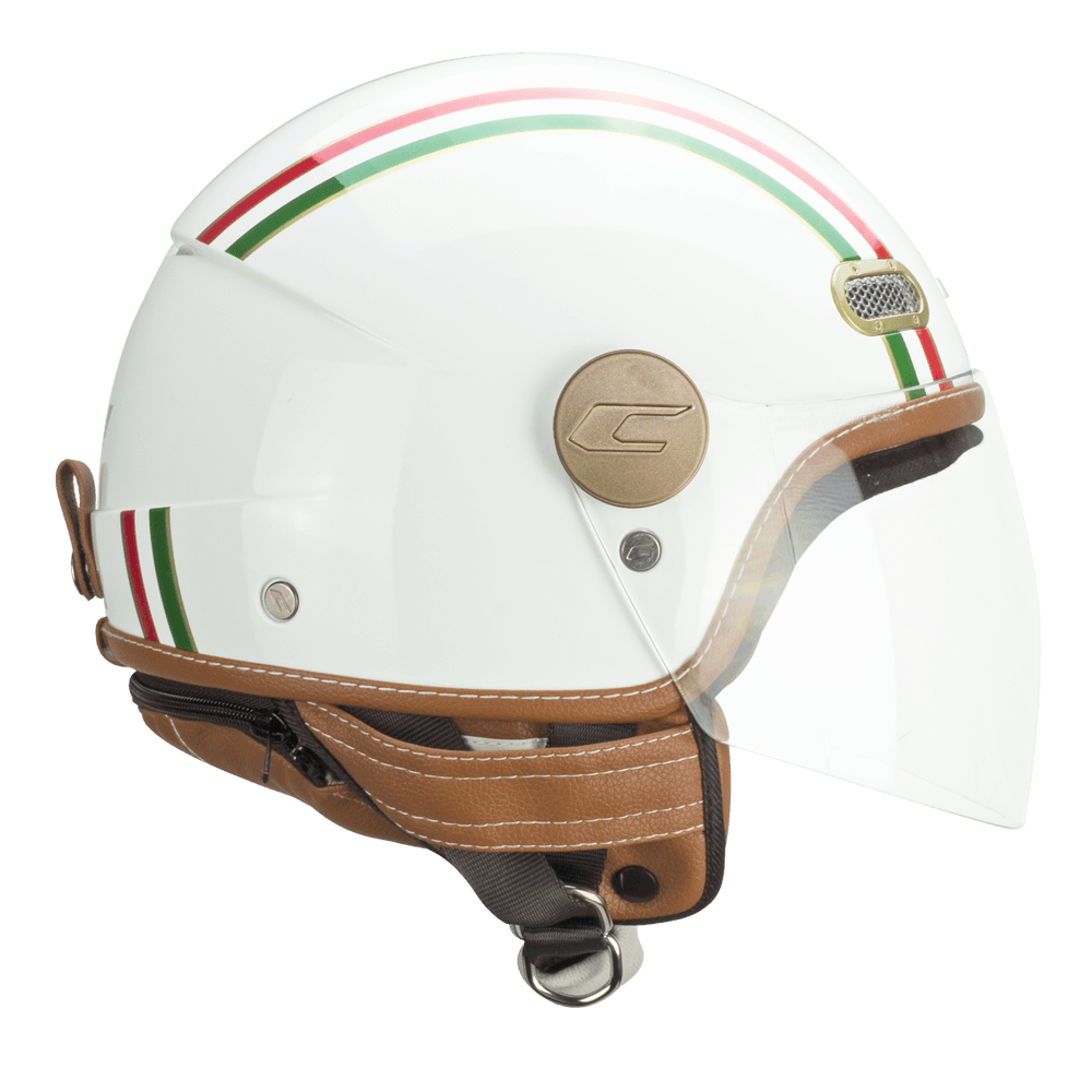 Casco Jet CGM 191I PIX IT Verde Blanco Rojo Larga