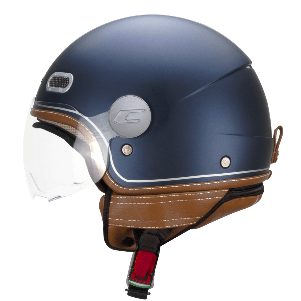 Casco Jet CGM 191V PIX Vintage Azul Plata Satinado Perfilada