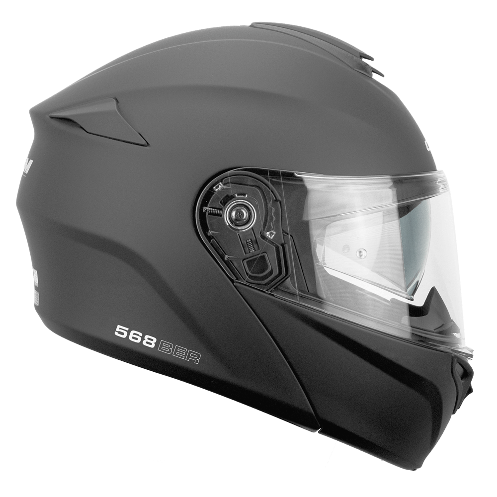 [568A-ALV-01 A1] Casco Modular CGM 568A BER Mono Negro Mate (XS)