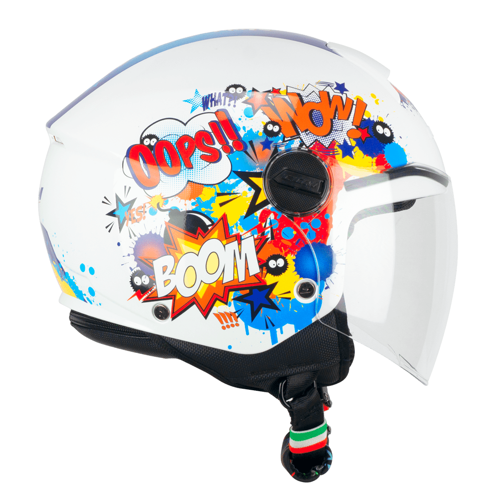 [261G-ALA-79 YE] Casco Infantil CGM 261G Mini Comics Azul Blanco (YXL)