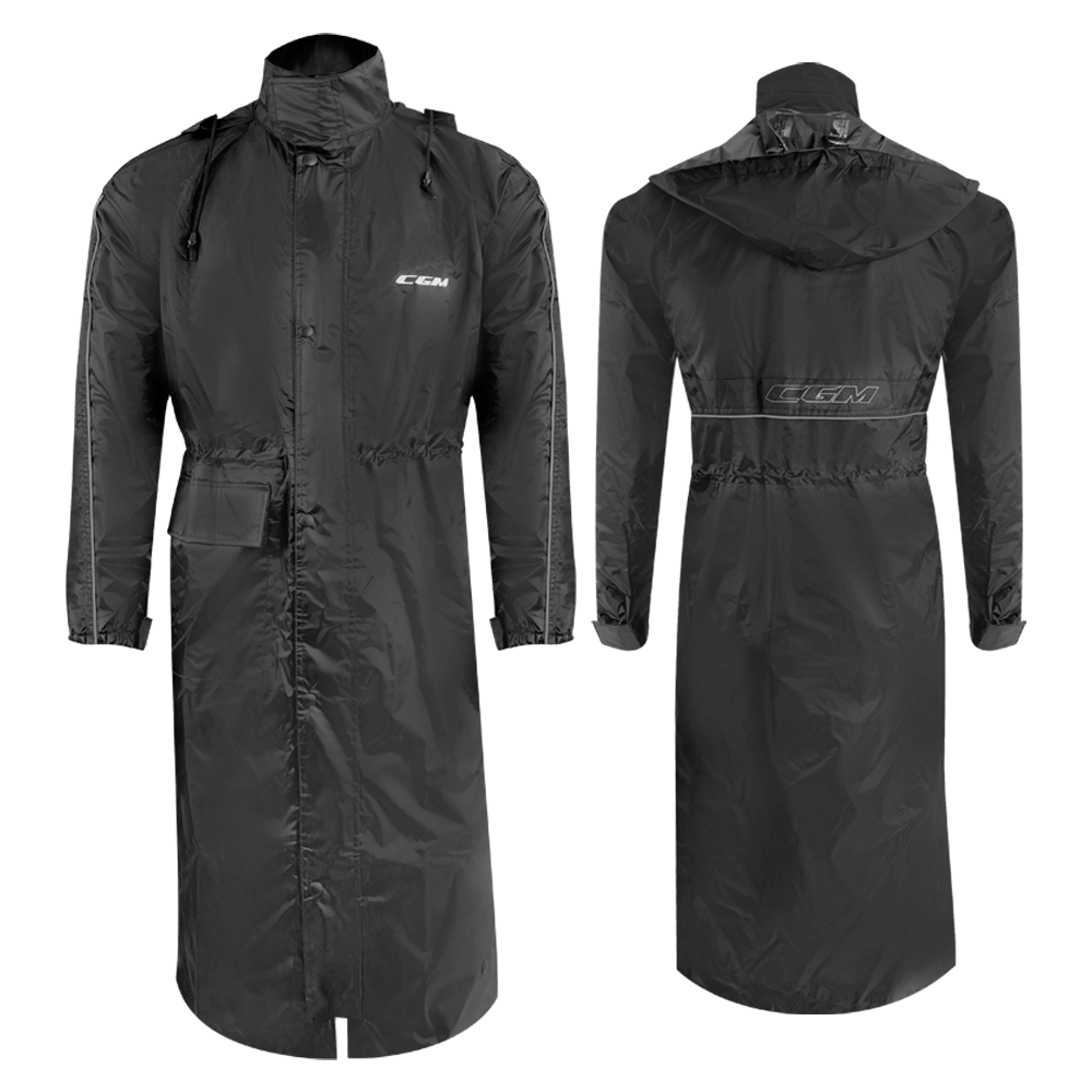 [E05A-CAA-01 B1] CGM E05 Ponder Gabardina Impermeable Negra (S)