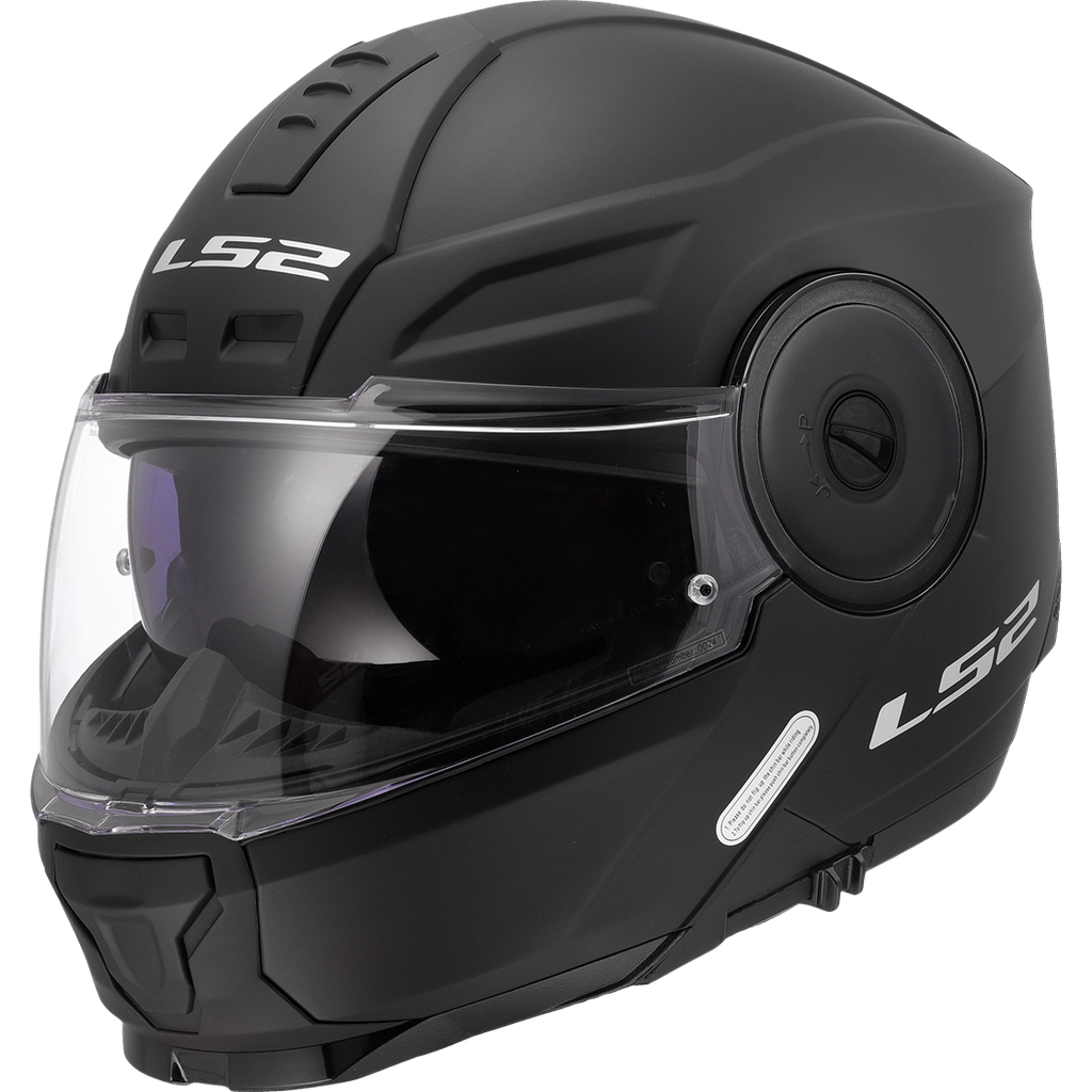Casco Moto Modular LS2 FF902 Scope II Sólido Mate Negro