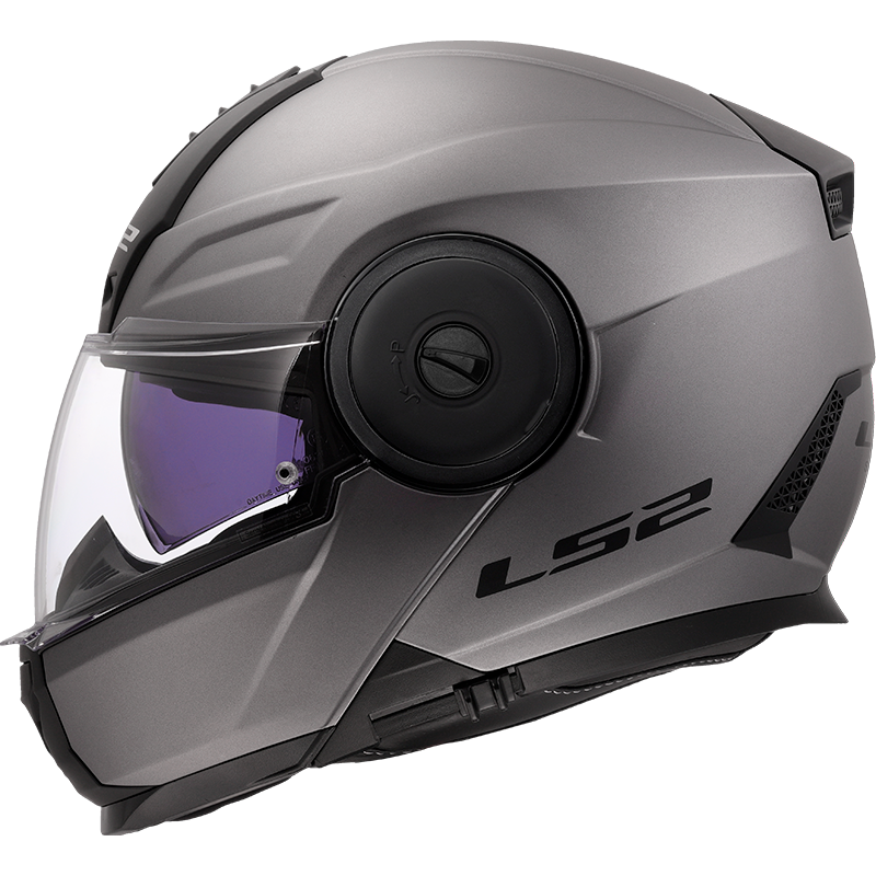 [569021007XS] Casco Moto Modular LS2 FF902 Scope II Sólido Mate Titanio (XS)