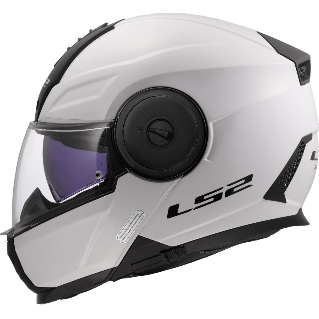 LS2 FF902 SCOPE II SOLID WHITE-06 Brillo