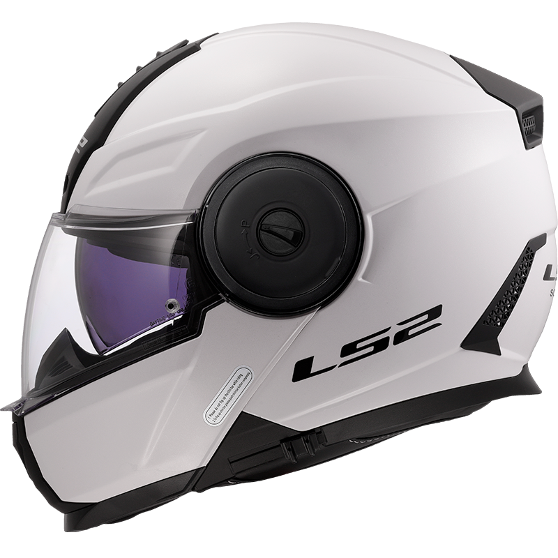 Casco Moto Modular LS2 FF902 Scope II Sólido Brillo Blanco