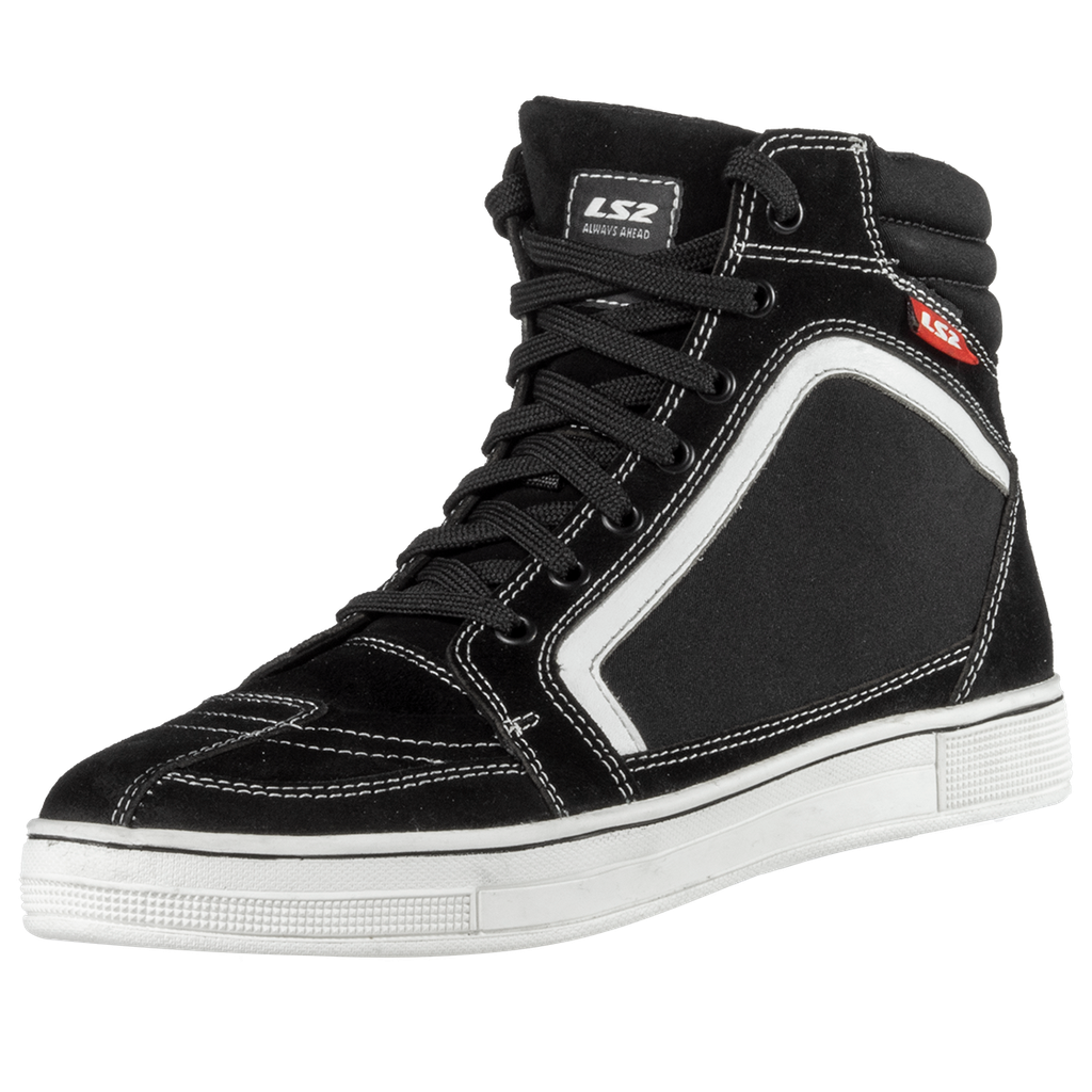 LS2 DORON MAN BOOTS WHITE BLACK