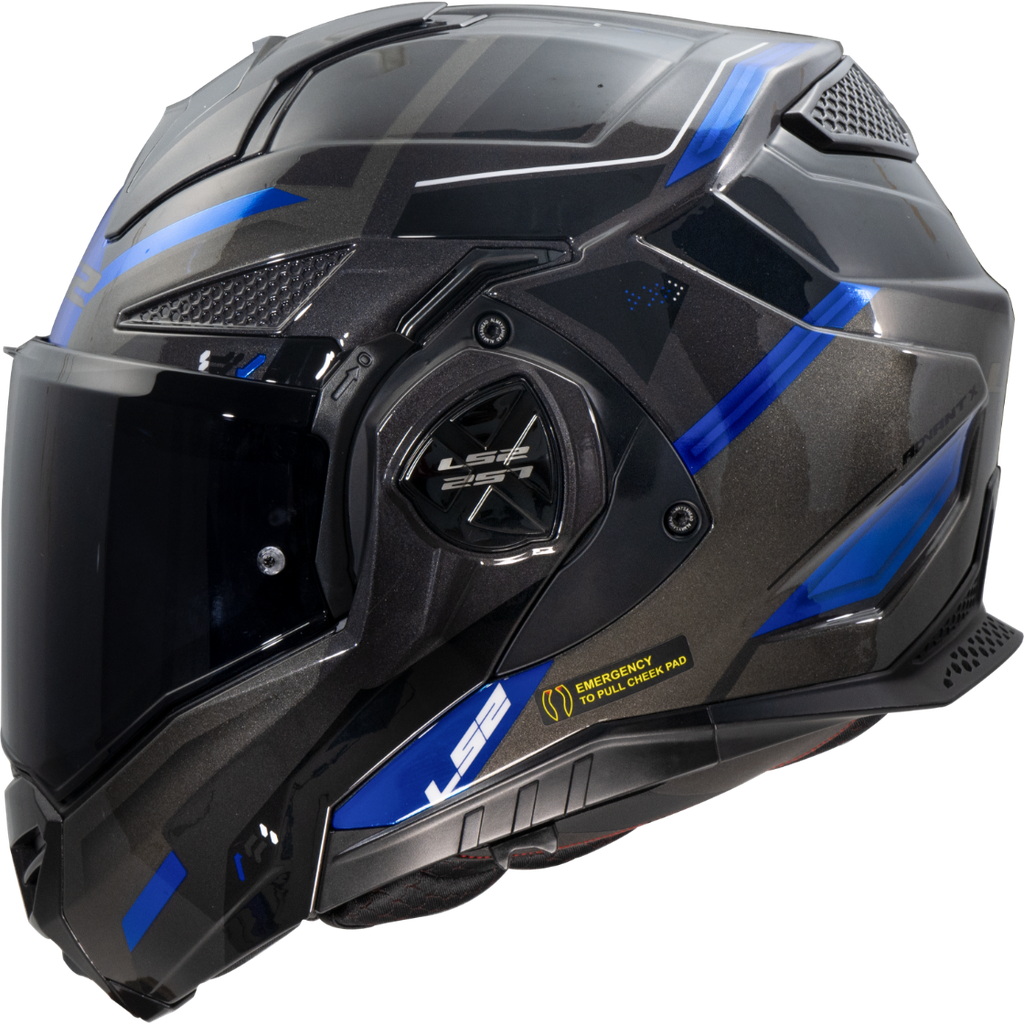 [569012108XS] LS2 FF901 ADVANT X SPECTRUM TITAN.BLUE-06 Negro (XS)