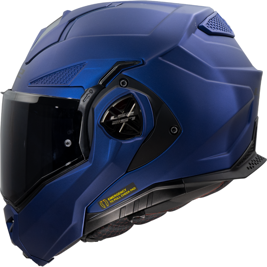 [569011023XS] Casco Moto Modular LS2 FF901 Advant X Sólido Navy Azul (XS)