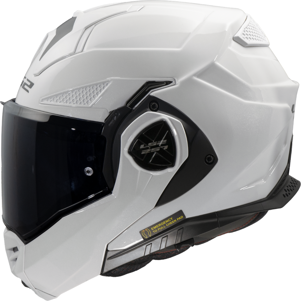 [569011002XS] Casco Moto Modular LS2 FF901 Advant X Sólido Blanco (XS)