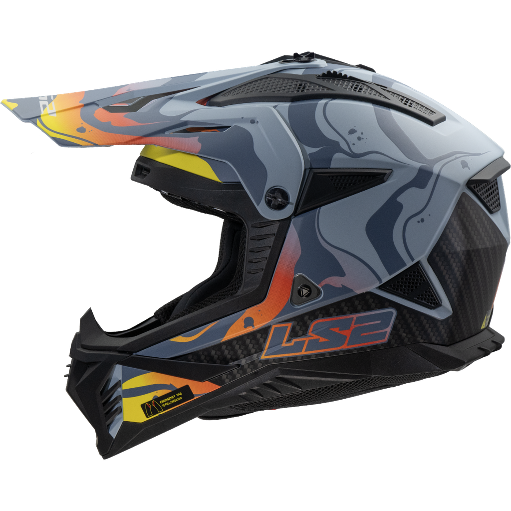 LS2 MX708 FAST II WASH GREY-06 Mate Oscuro