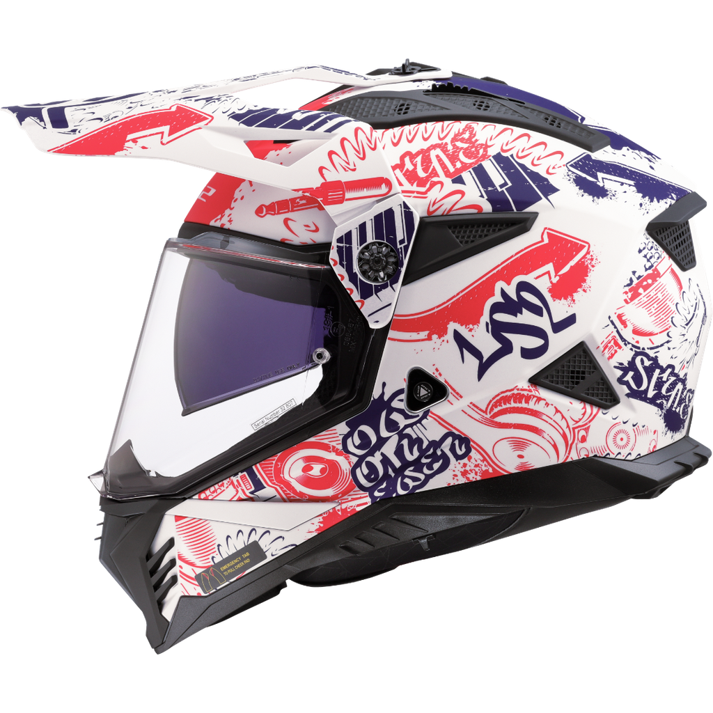 LS2 MX702 PIONEER II FANTASY WHITE RED BLUE-06