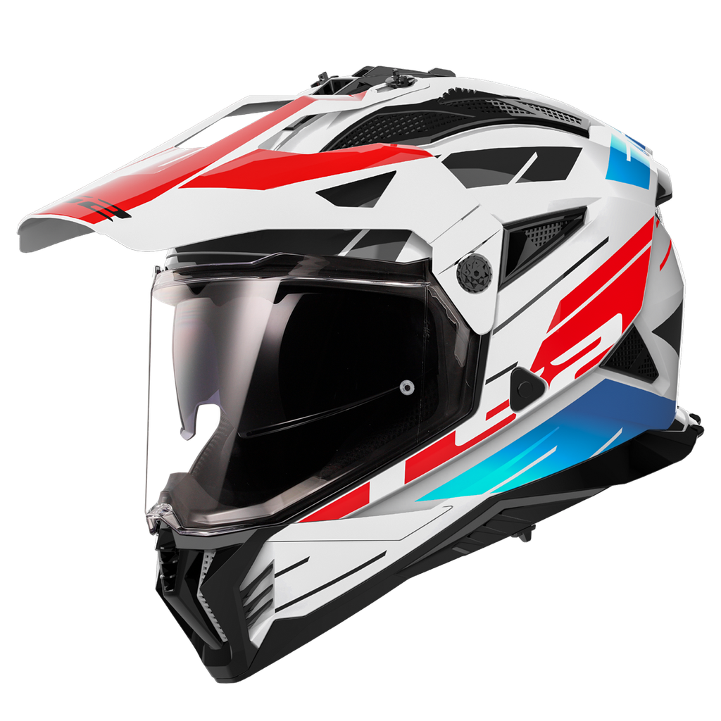 LS2 MX702 PIONEER II NAMIB RED-06 Blanco Azul