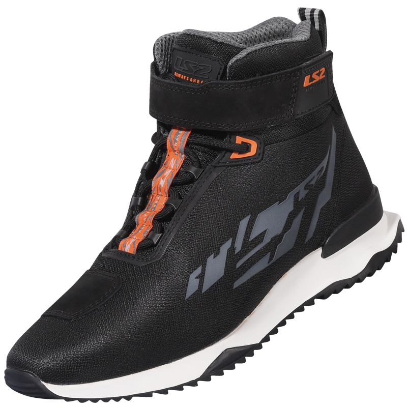 [71080C011239] LS2 ACRUX MAN BOOTS BLACK H-V ORANGE (39)