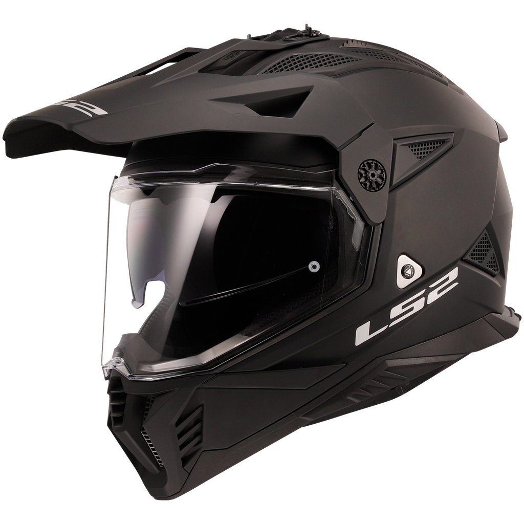 Casco Moto Cross LS2 MX702 Pioneer II Mate Negro