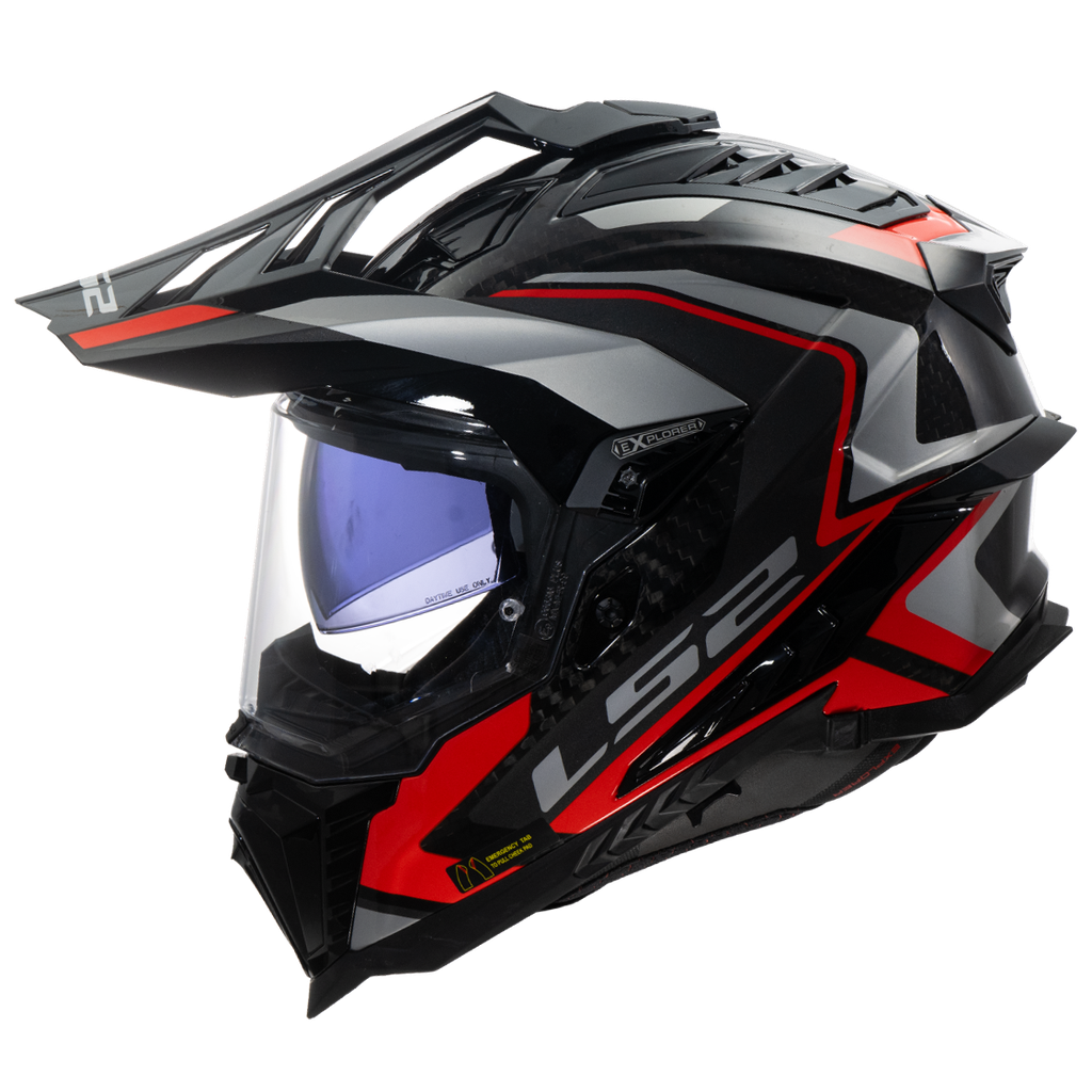 [467016408XS] LS2 MX701 EXPLORER C FRONTIER II RED-06 (XS)