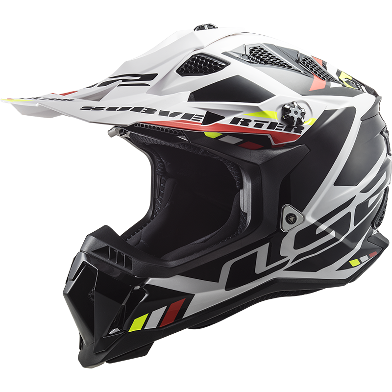 Casco Moto Cross LS2 MX700 Subverter Stomp Blanco Negro