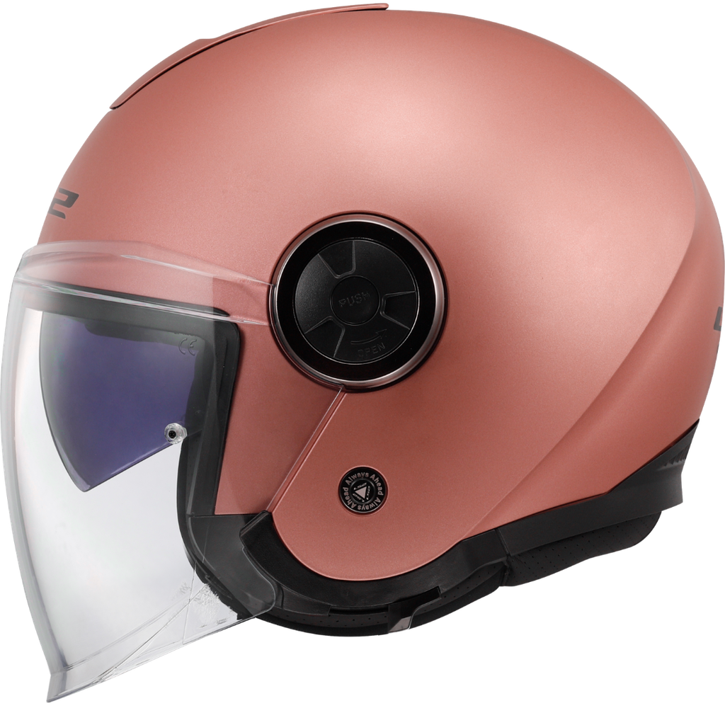 [366201047XS] LS2 OF620 CLASSY SOLID PINK-06 Mate Dorado (XS)