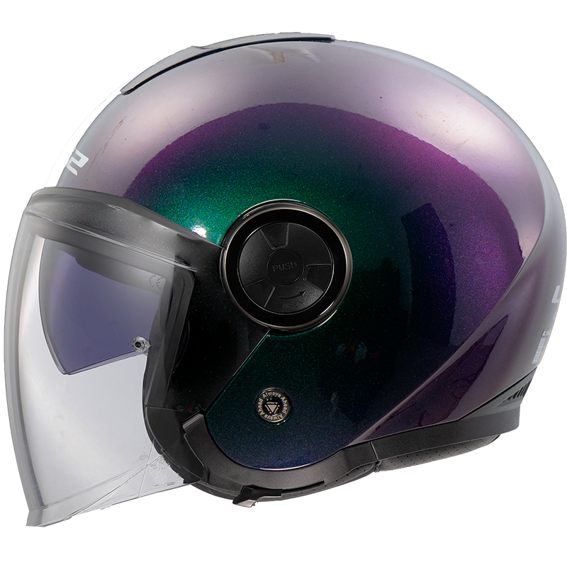 Casco Moto Jet LS2 OF620 Classy Sólido Chameleon