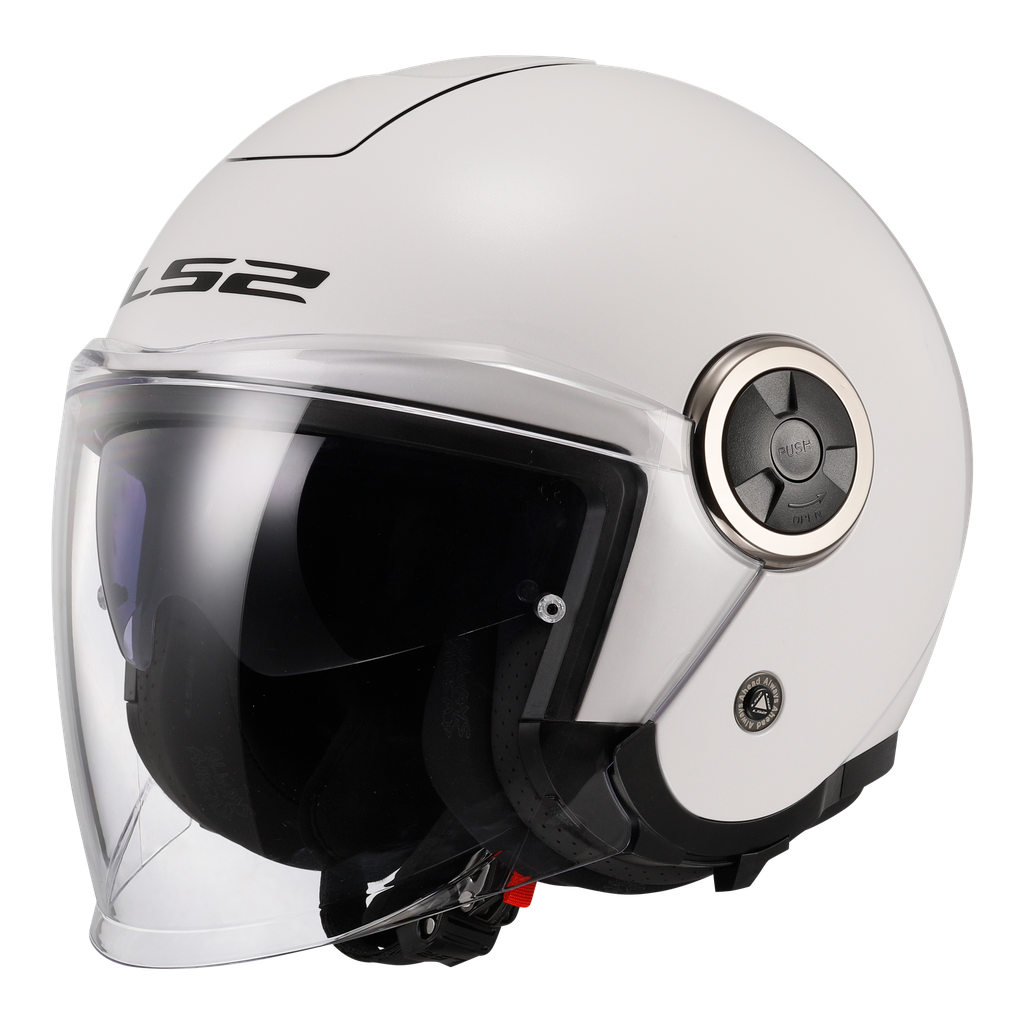 [366201002XS] Casco Moto Jet LS2 OF620 Classy Sólido Blanco (XS)