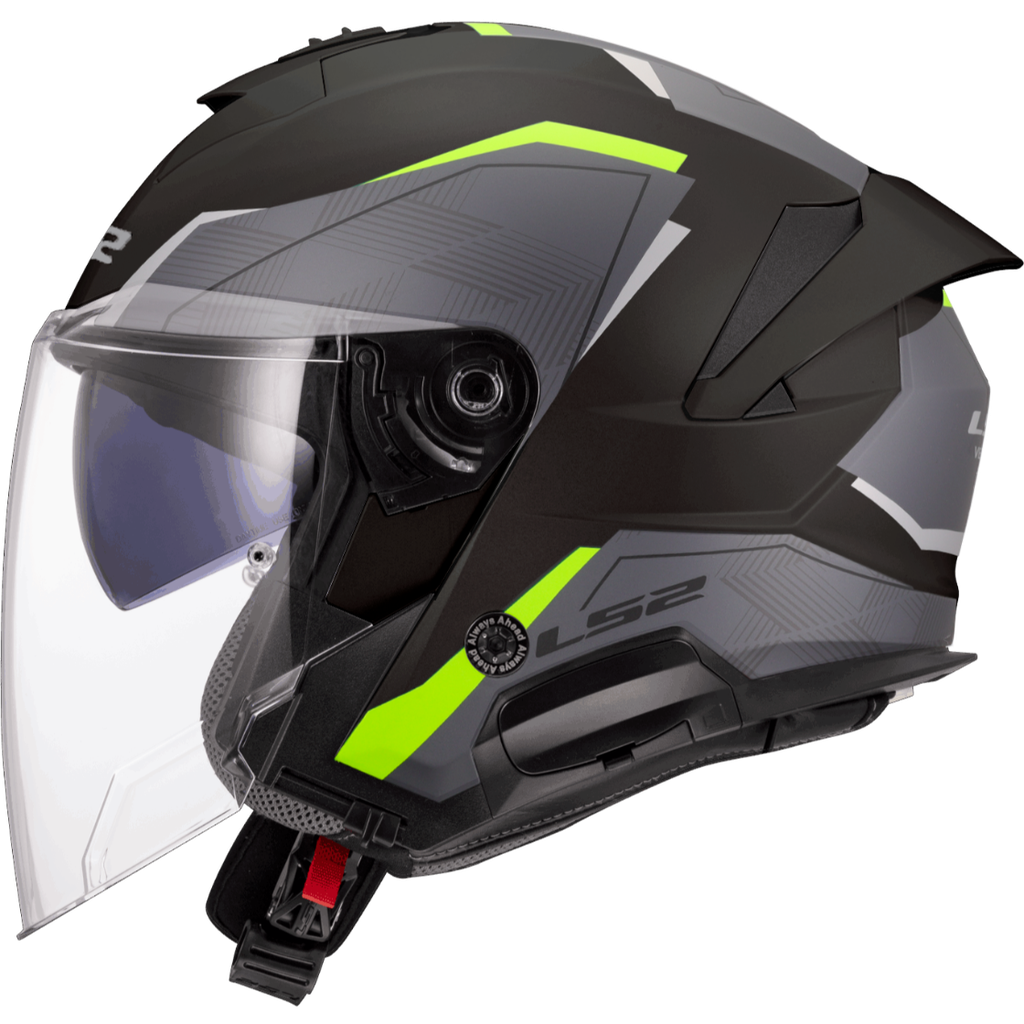 [366182053XS] LS2 OF618 VERSO II AIR H-V Negro Amarillo (XS)