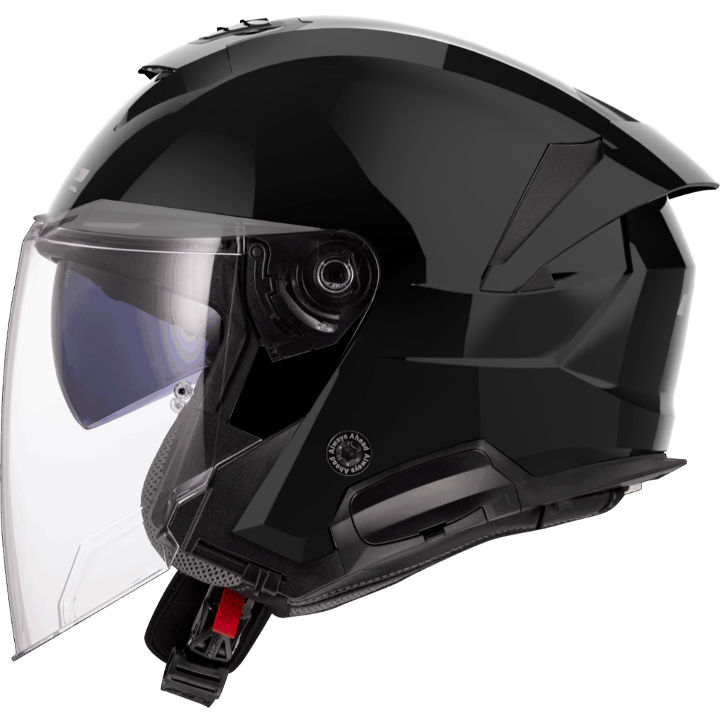 Casco Moto Jet LS2 OF618 Verso II Sólido Brillo Negro