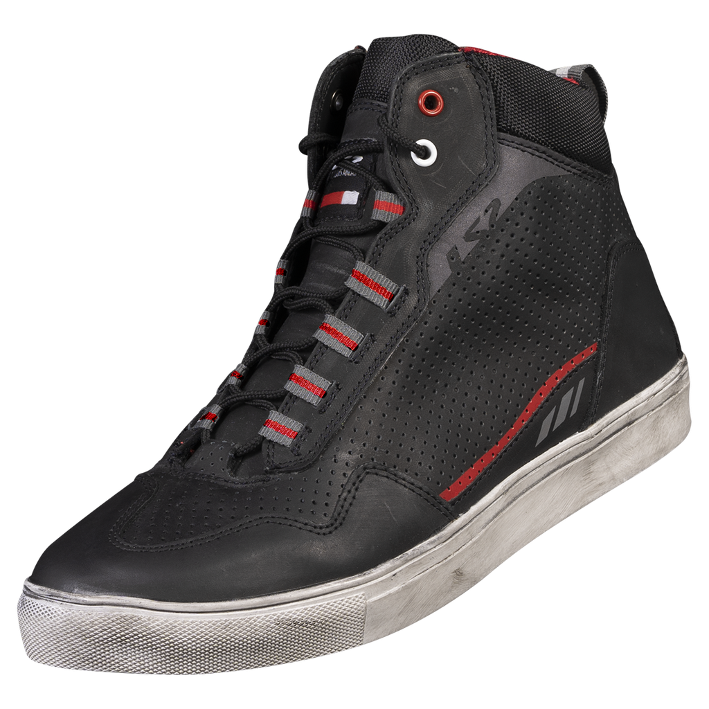 [71060C013239] Botas Hombre LS2 ZOE Negro Rojo (39)