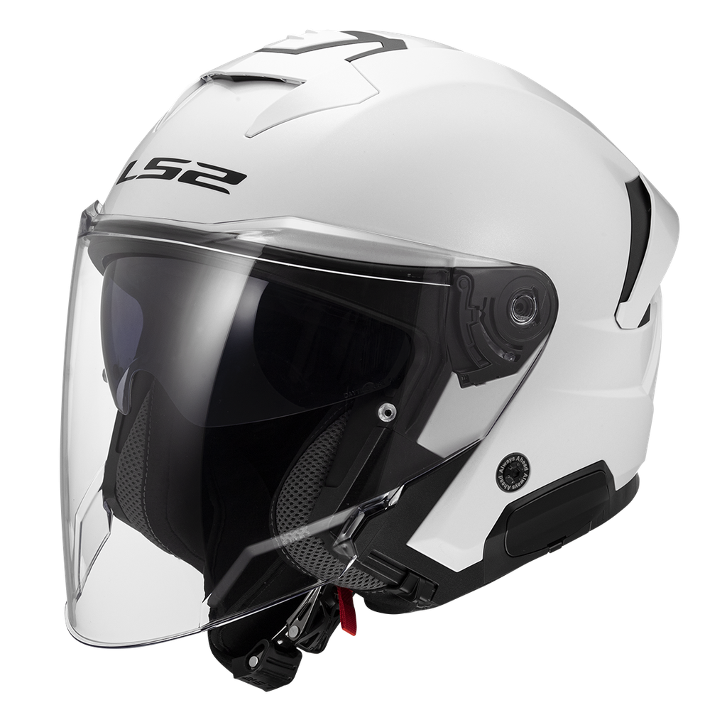 Casco Moto Jet LS2 OF618 Verso II Sólido Blanco