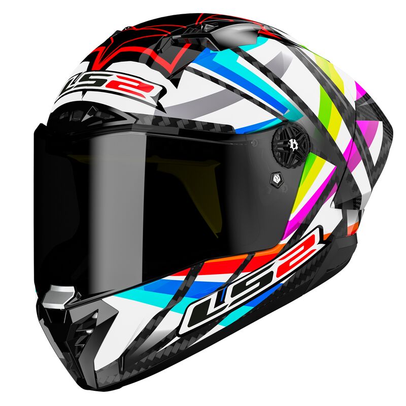 Casco LS2 FF805 THUNDER CARBON GP AERO FLASH negro