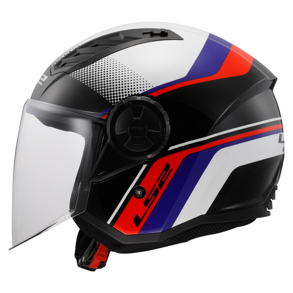 LS2 OF616 AIRFLOW II RUSH RED-06 Blanco Azul