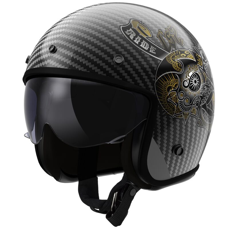 Casco LS2 OF601 BOB II CARBON CUSTOM