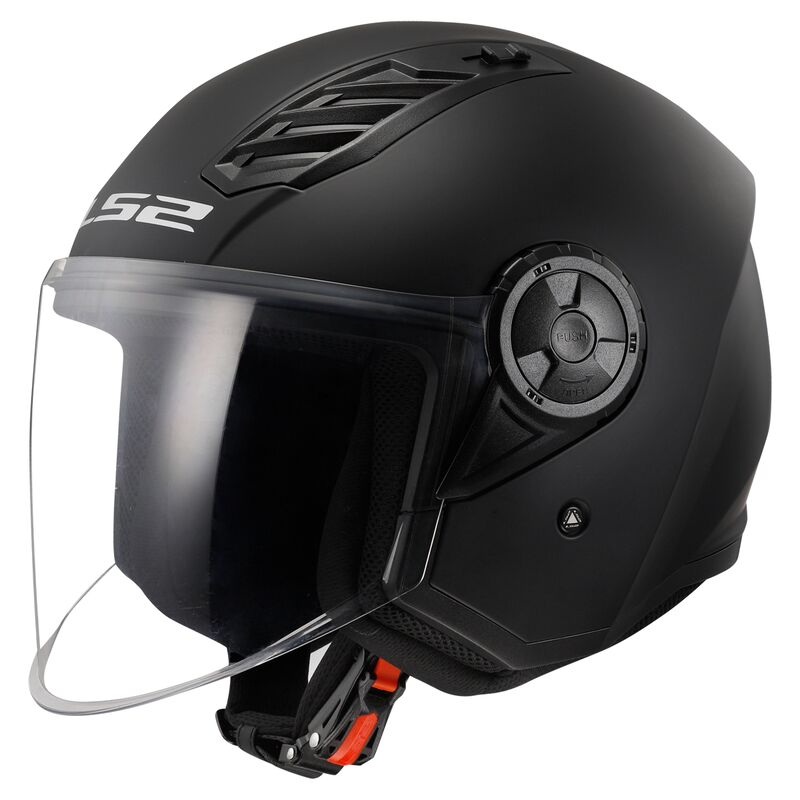 Casco LS2 OF616 AIRFLOW II SOLID negro mate