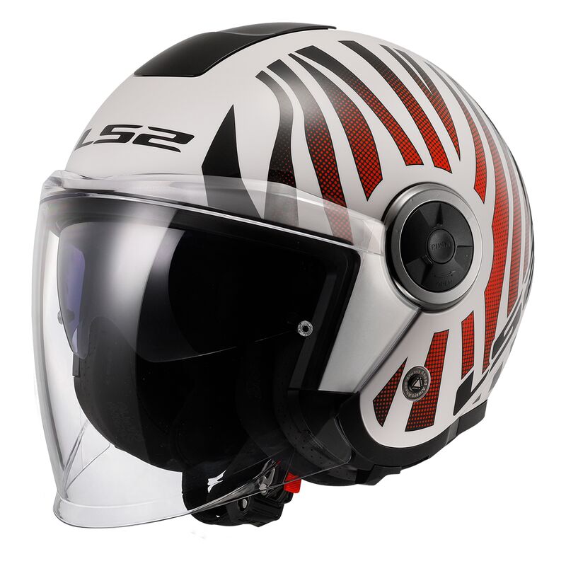 Casco LS2 OF620 CLASSY COOL blanco wineberry