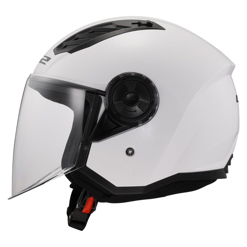 LS2 OF616 AIRFLOW II SOLID WHITE-06 Brillo