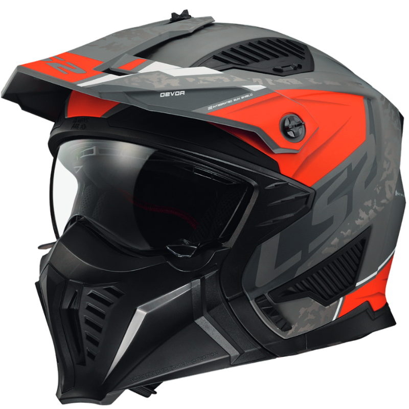 LS2 OF606 DRIFTER DEVOR M.SILVER TITANIUM RED-06