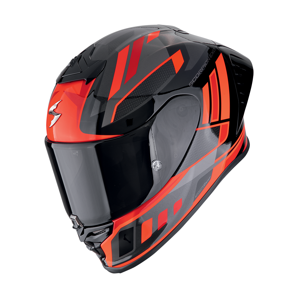 Casco Scorpion Exo-R1 Evo II Air Vital Negro-Plata-Rojo