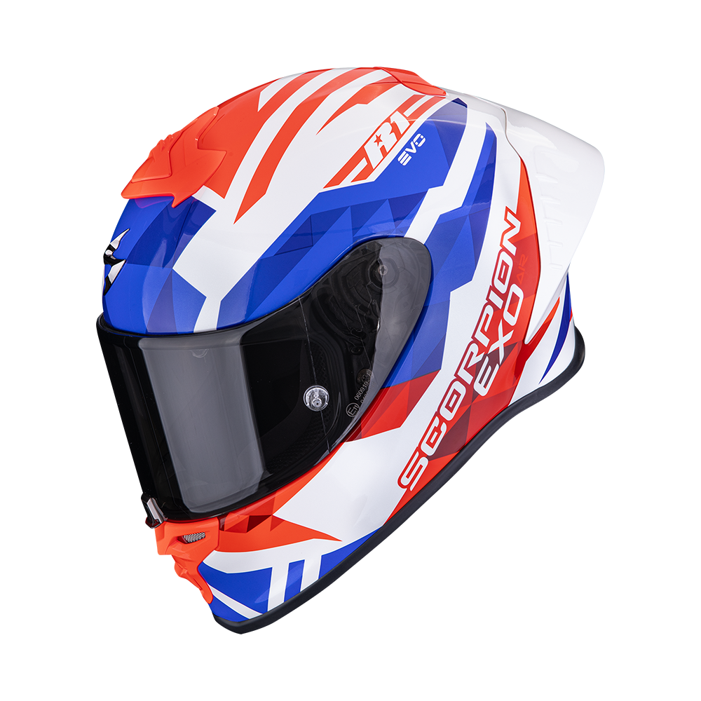 Casco Scorpion Exo-R1 Evo II Air Valere Blanco-Rojo-Azul