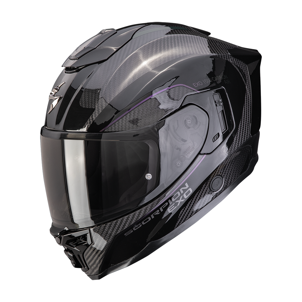 [115-545-38-02] Casco Scorpion Exo-1500 Carbon Air Mundi Negro-Camaleón (XS)