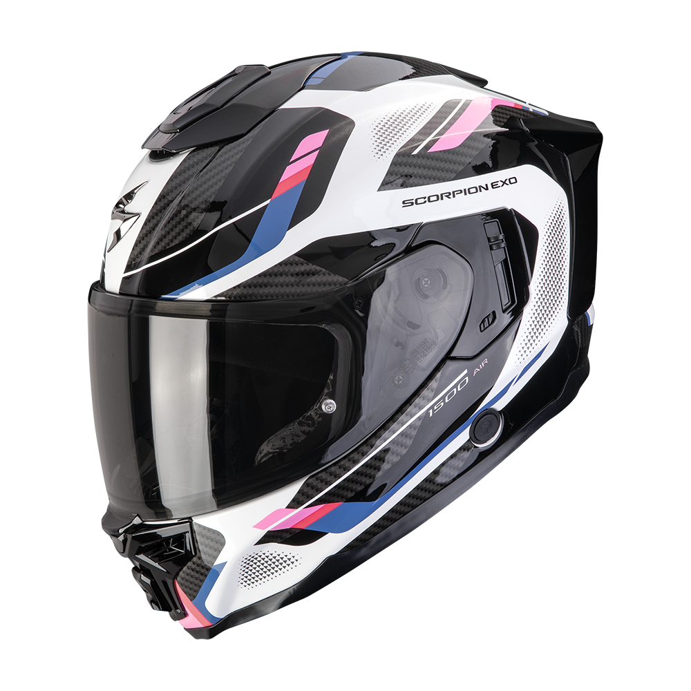 [115-546-394-02] Casco Scorpion Exo-1500 Air Sleek Blanco-Negro-Rosa (XS)
