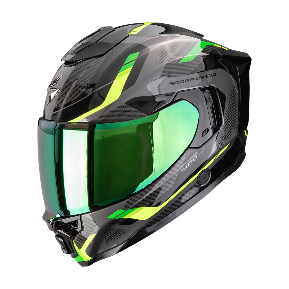 [115-546-69-02] Casco Scorpion Exo-1500 Air Sleek Negro-Verde (XS)