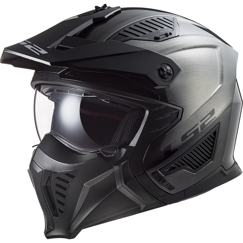 Casco Moto Jet LS2 OF606 Drifter Jeans Titanio