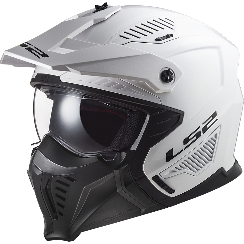 [366061002XS] Casco Moto Jet LS2 OF606 Drifter Sólido Blanco (XS)