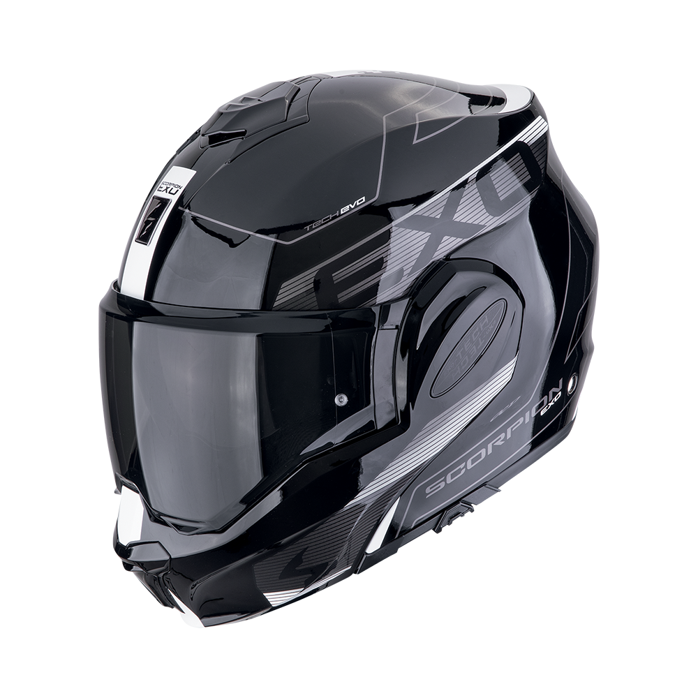 [118-478-55-02] Casco Scorpion Exo-Tech Evo Traveller Negro-Blanco (XS)