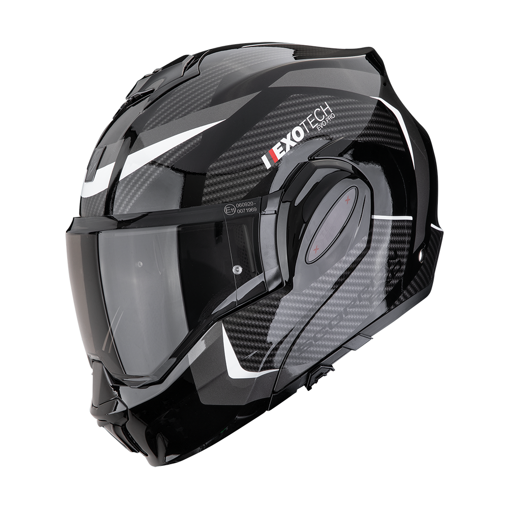 [119-525-58-02] Casco Scorpion Exo-Tech Evo Pro Acuti Negro-Plata (XS)