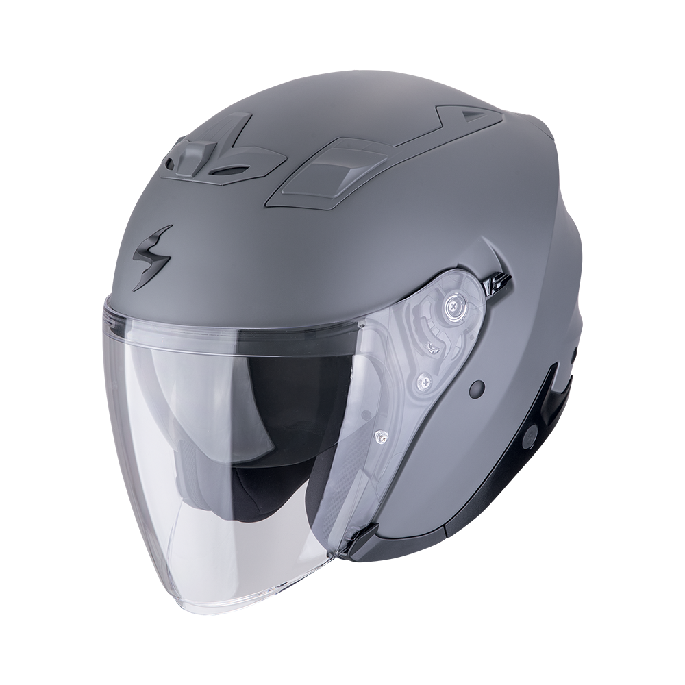 [123-100-228-02] Scorpion Exo-Z1 Solid Matt Cement Grey (XS)