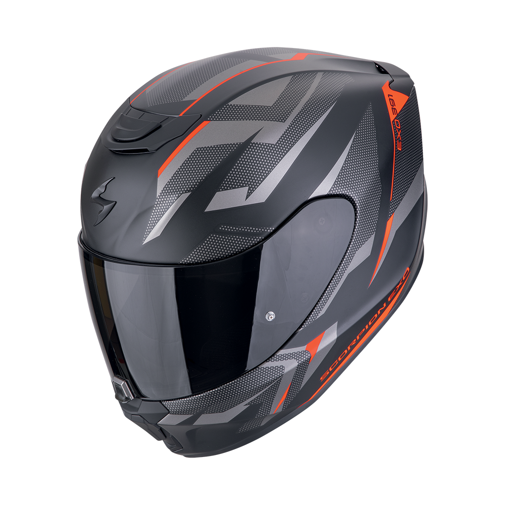 [139-474-24-02] Casco Scorpion Exo-391 Aaxo Mate Negro-Rojo (XS)